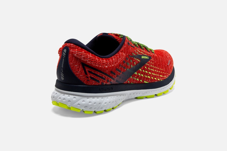 Brooks Running Shoes - Ghost 13 Road Mens - Red/Black - KIQ-926073